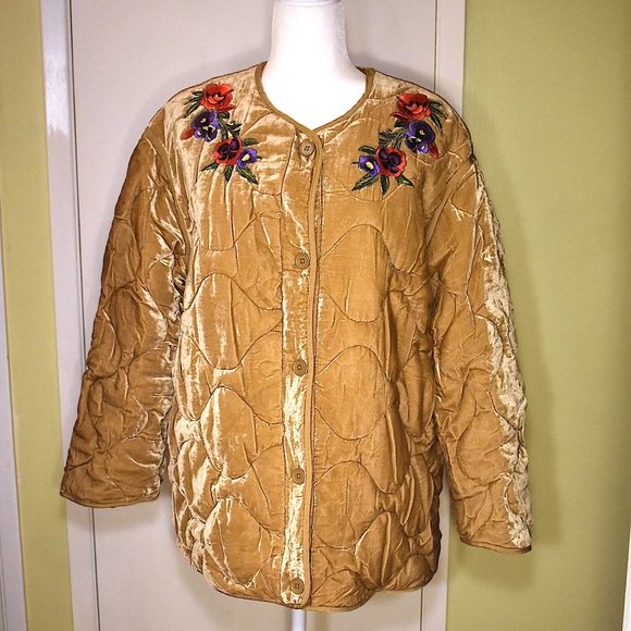 Sandro | Quilted Riva Velvet Jacket - Picture 5 of 14